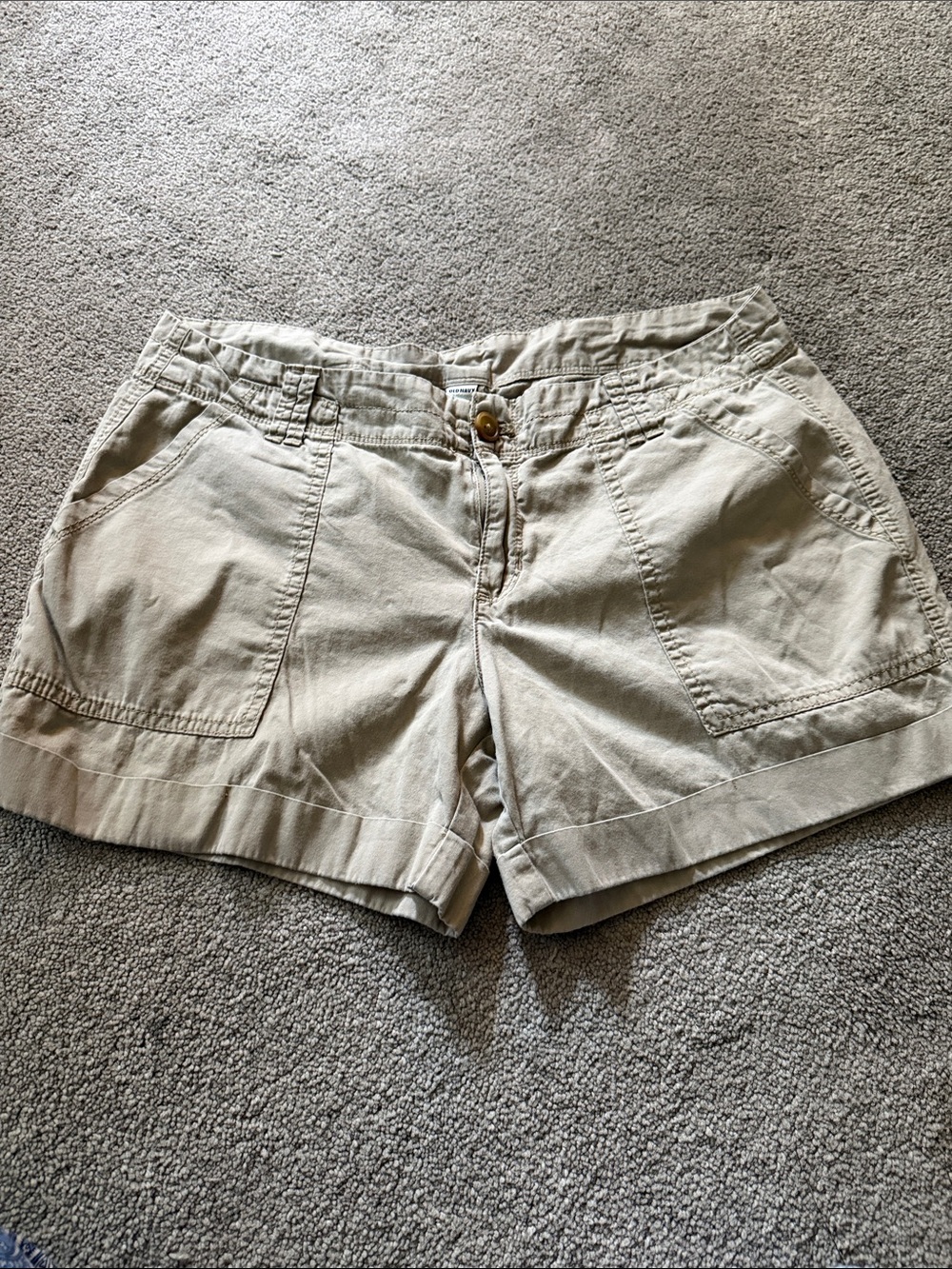 Old Navy Beige Utility Bermuda Shorts